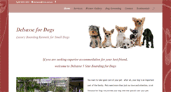 Desktop Screenshot of delsassefordogs.com